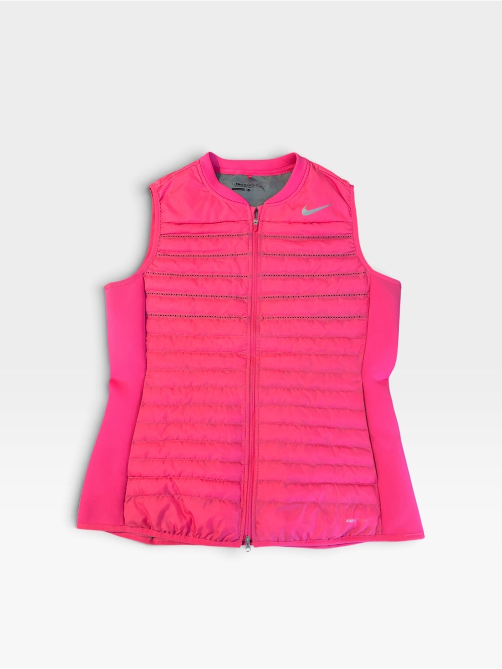 Women’s Nike Golf AeroLoft Quilted Insulated Vest Hot Pink Full Zip Large